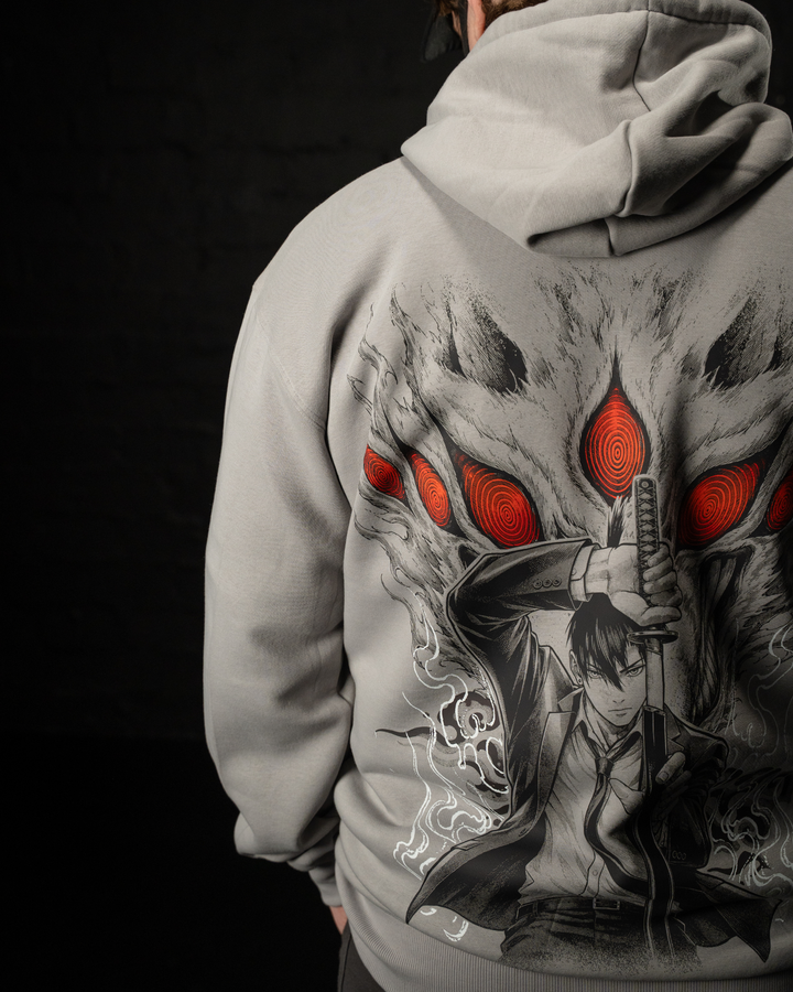 Grey Fox Hunter Hoodie, printed to order in Durban by STEKU