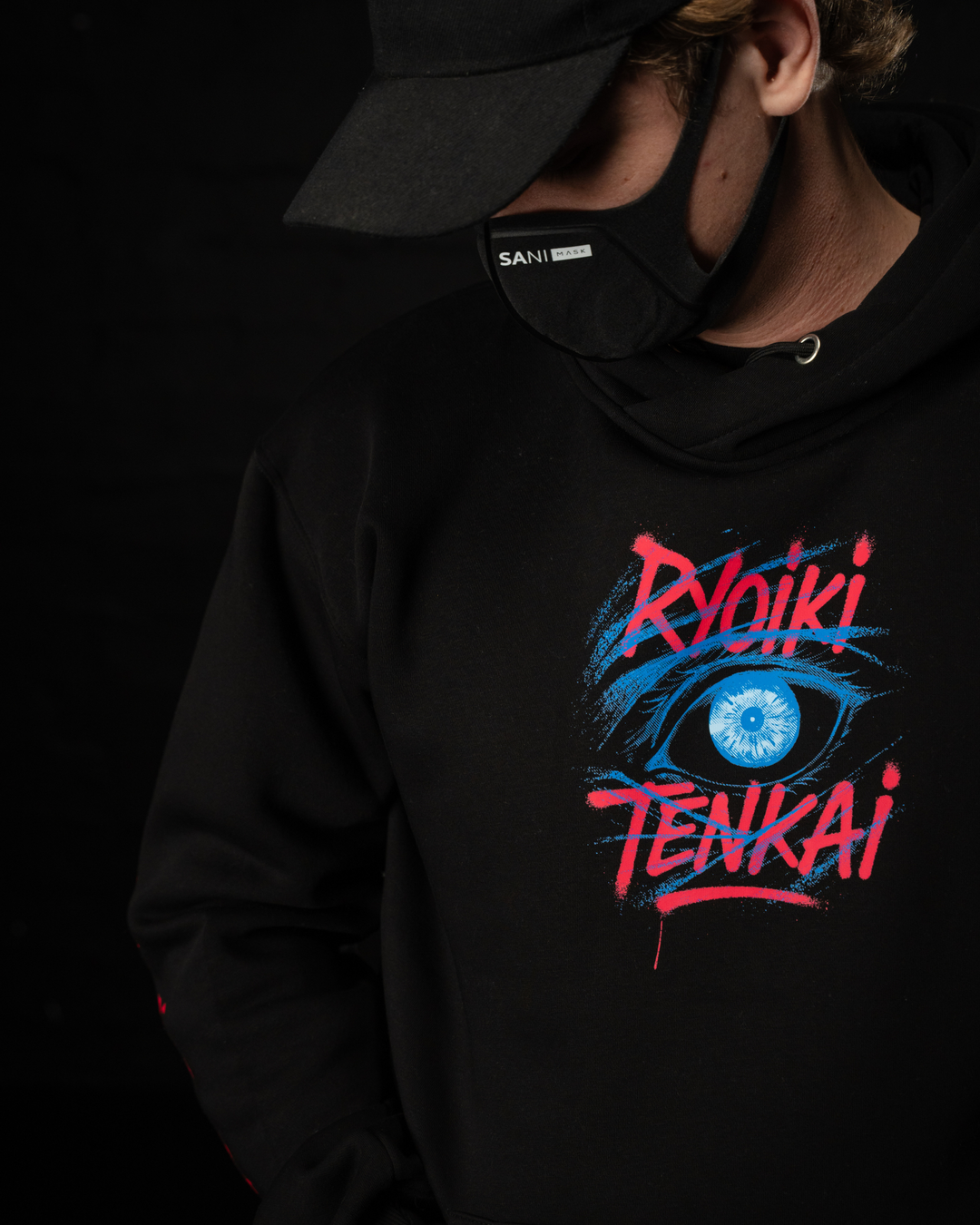 The Strongest Hoodie in black, anime clothing by STEKU