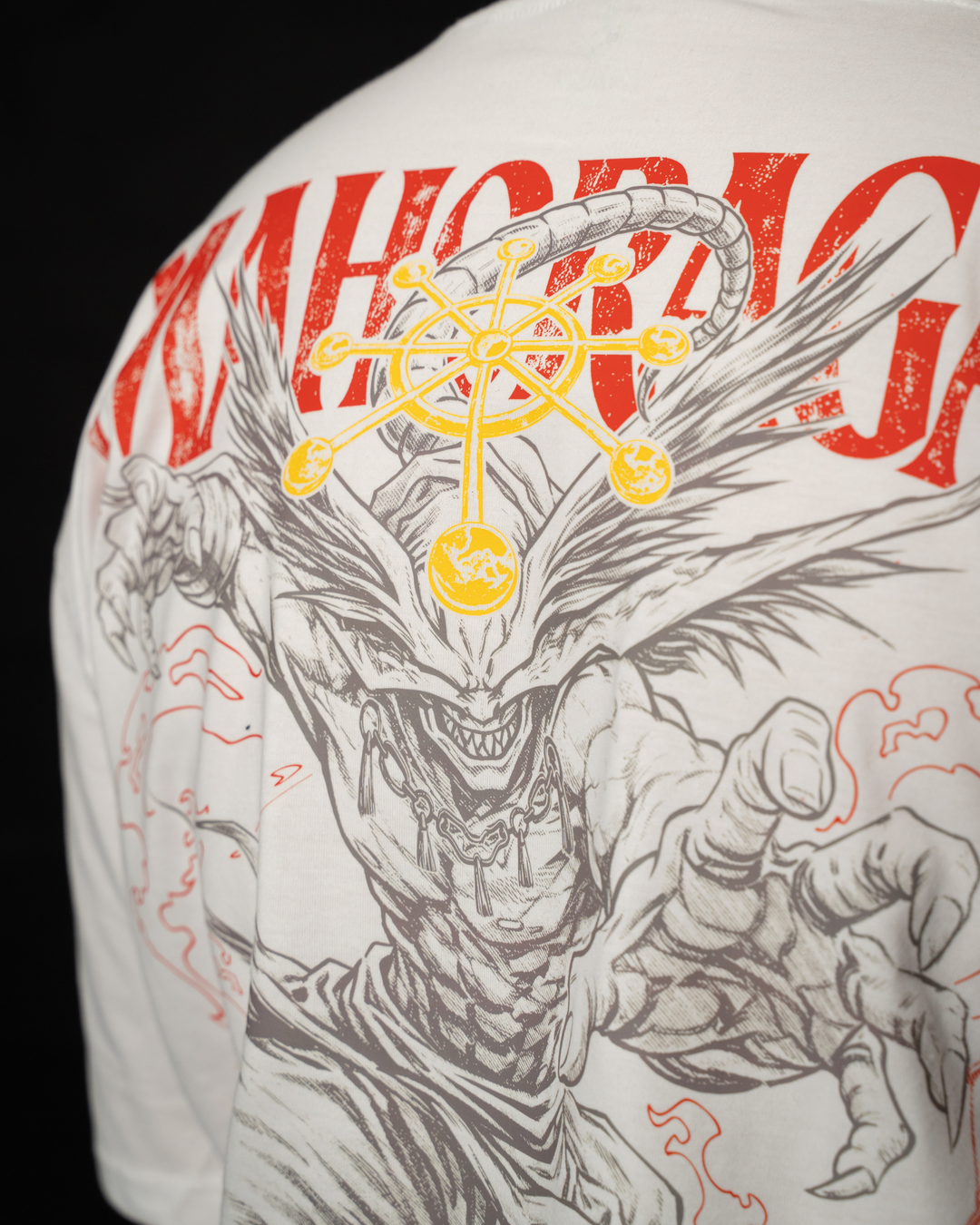 The Adapter Oversized Tee in white, anime clothing by STEKU