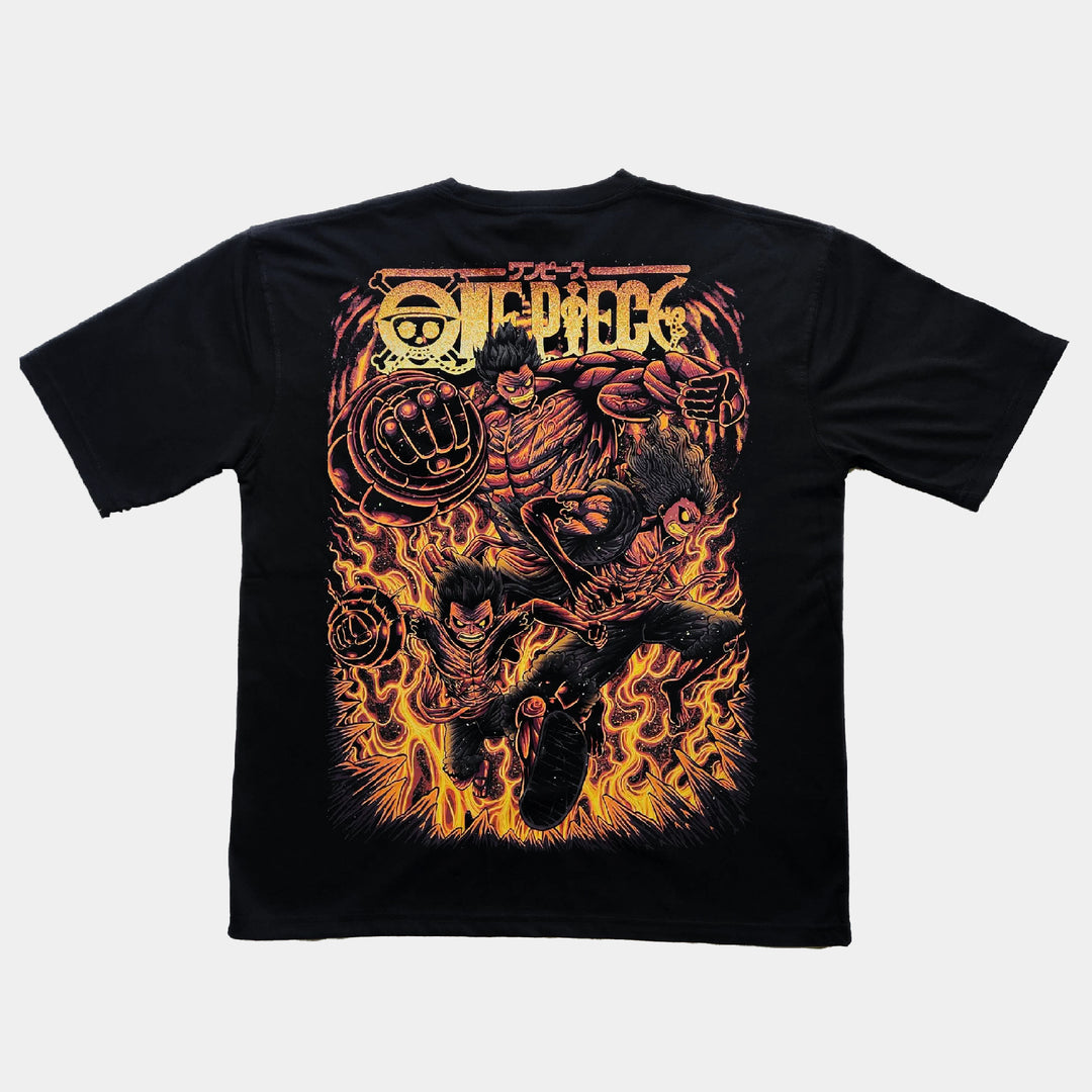 Black oversized Puffy Gears t-shirt