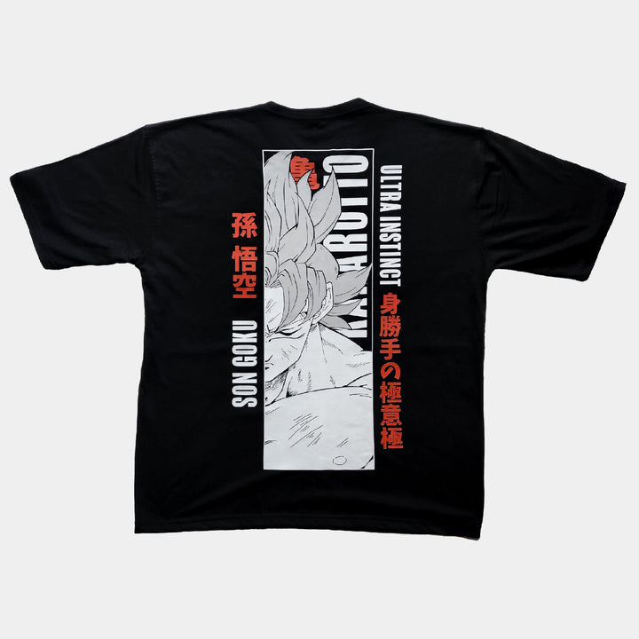Black oversized Son Goku T-shirt from dragon ball z