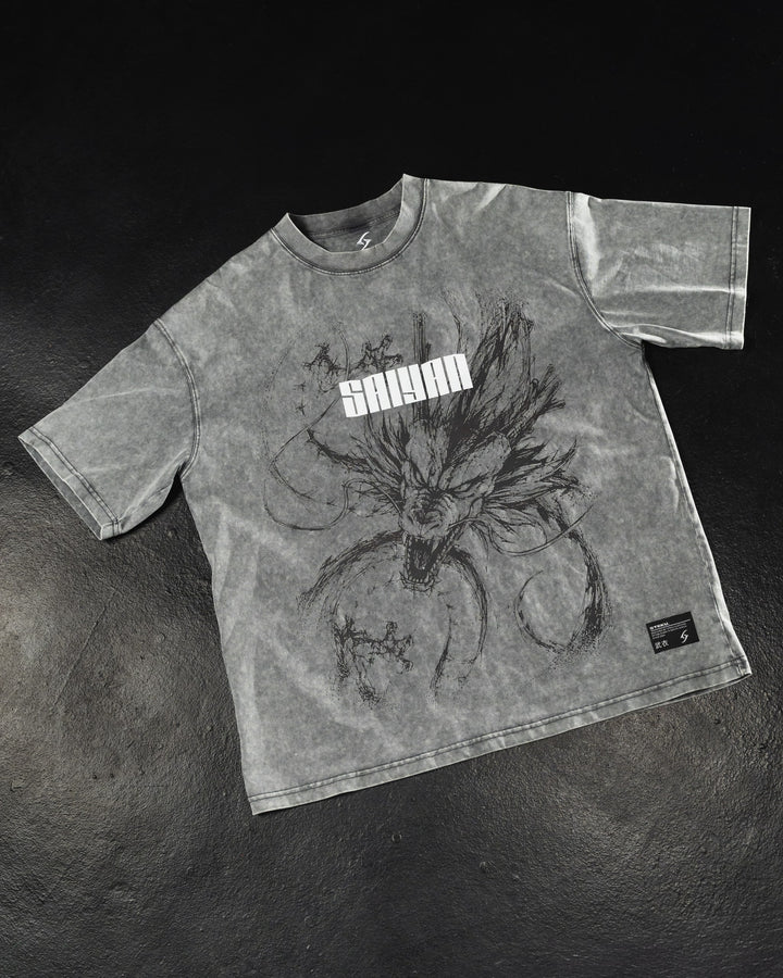 Rage Awakened Acid Wash Tee by STEKU