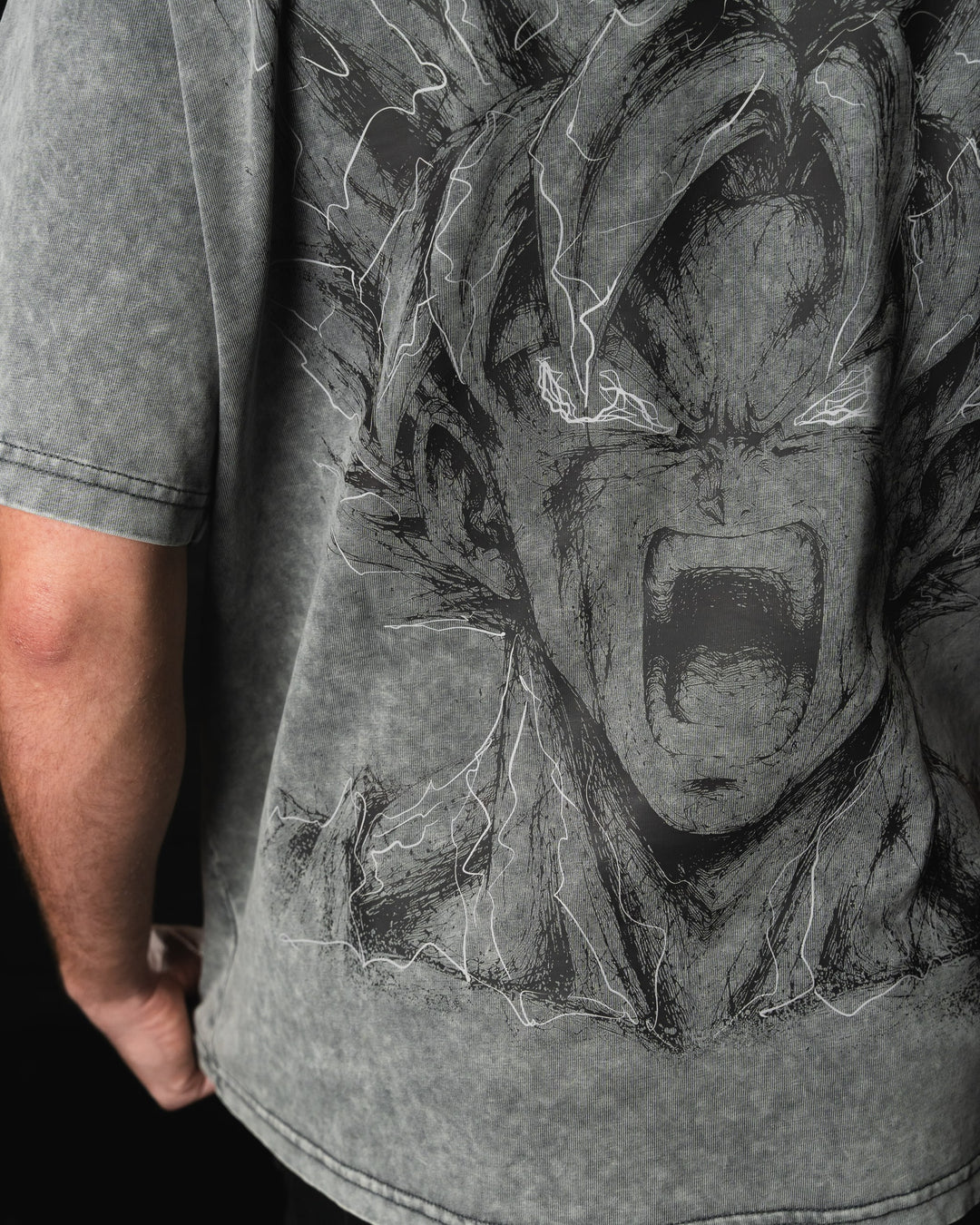 Rage Awakened Acid Wash Tee by STEKU
