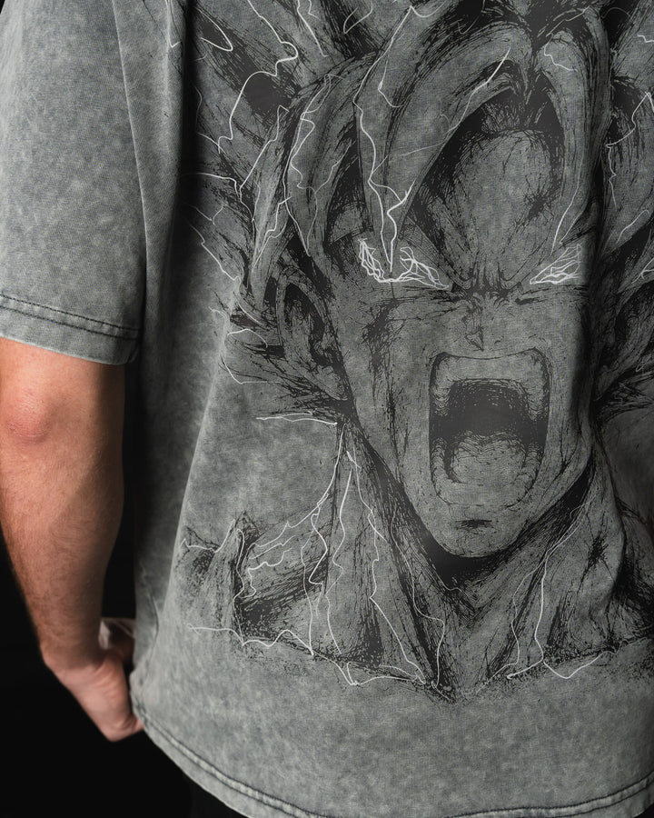 Rage Awakened Acid Wash Tee by STEKU