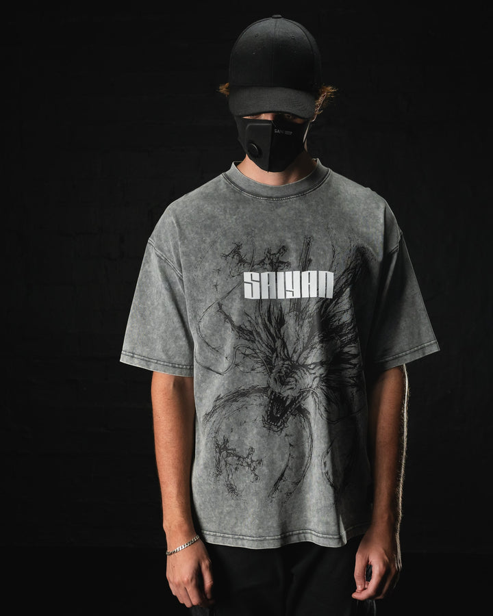 Rage Awakened Acid Wash Tee by STEKU