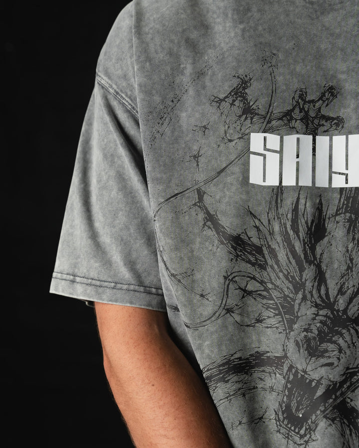 Rage Awakened Acid Wash Tee by STEKU
