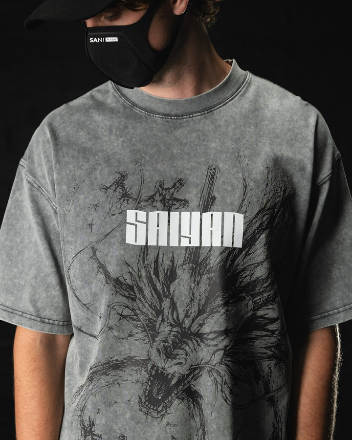 Rage Awakened Acid Wash Tee by STEKU