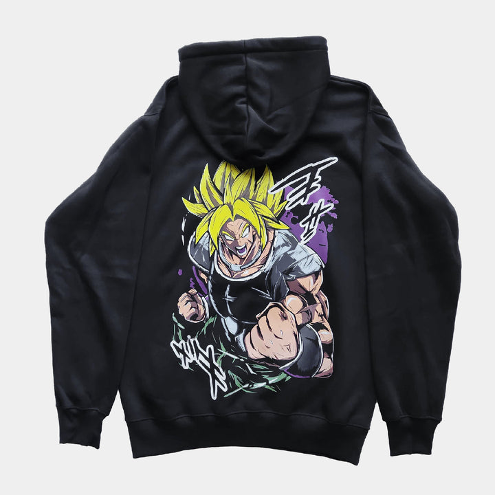 Black super broly hoodie from dragon ball z