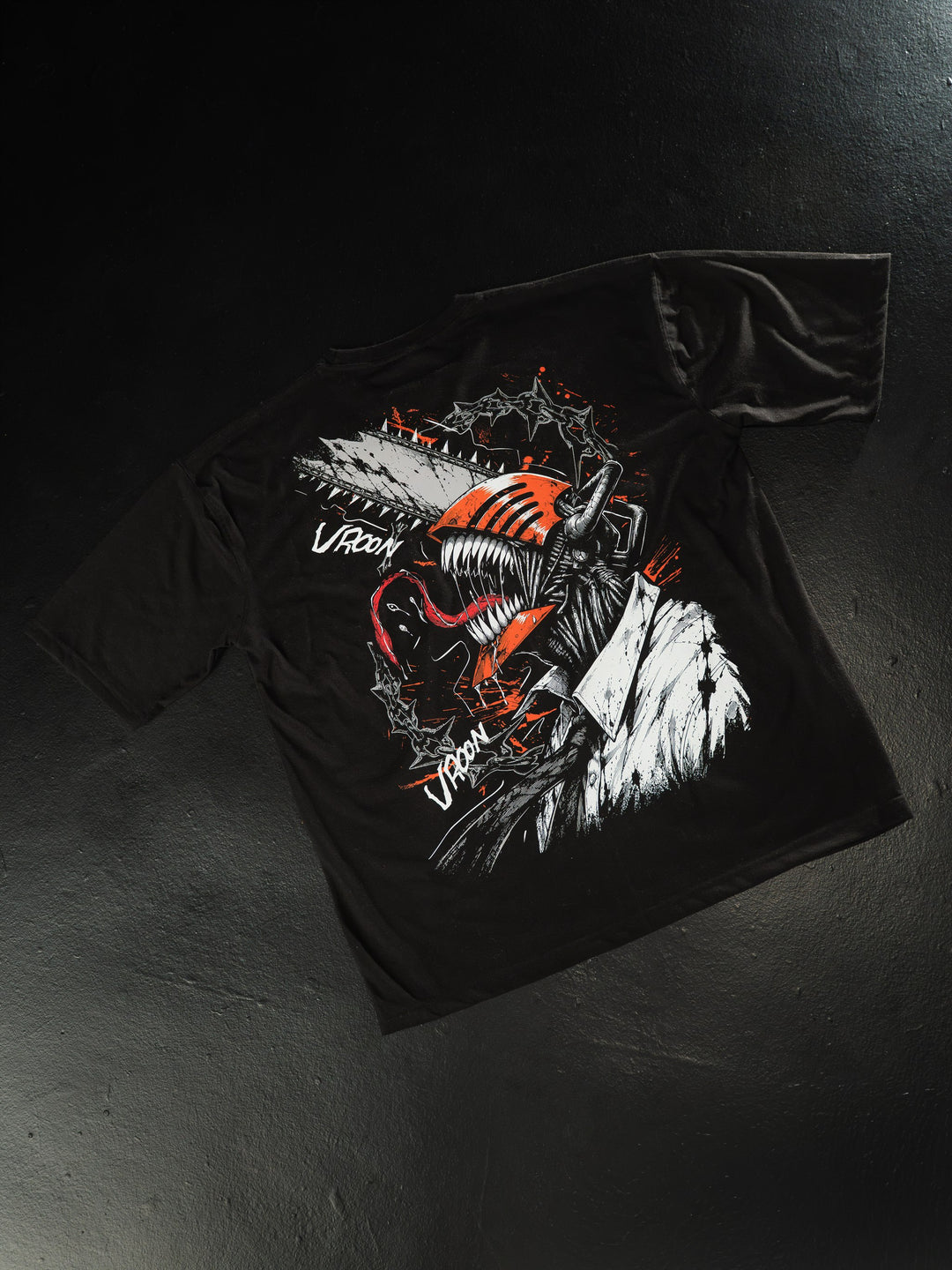 Devil Hunter Oversized Tee in black, anime clothing by STEKU