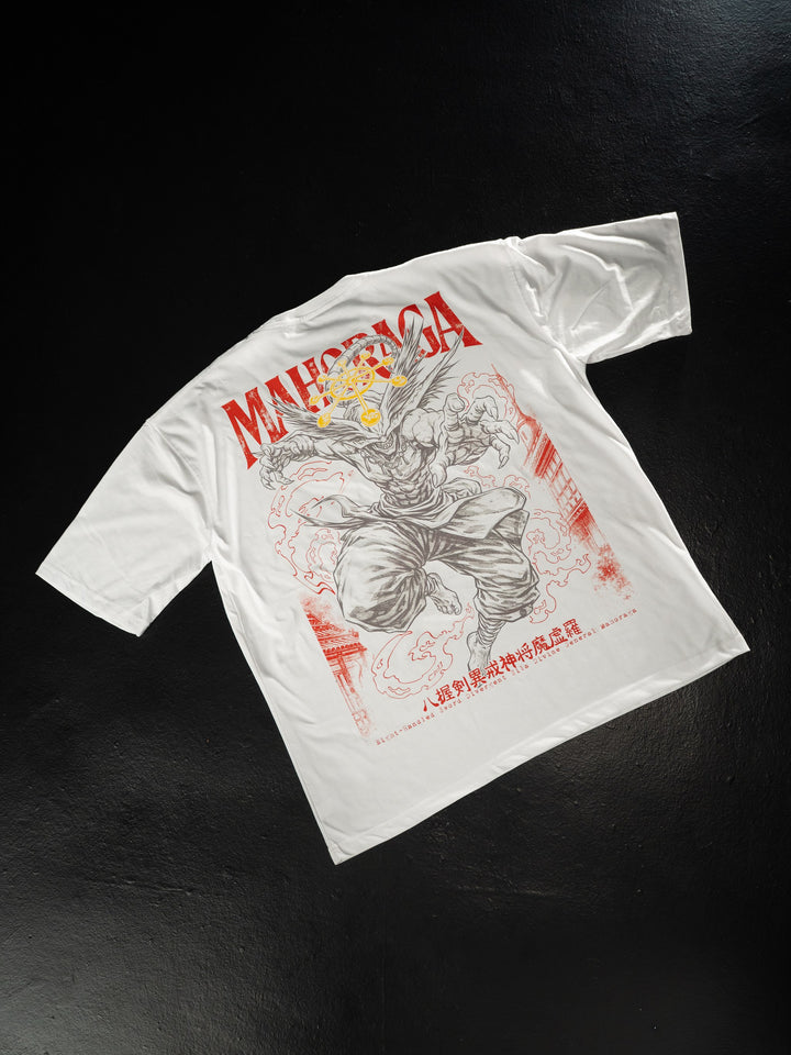 White The Adapter Oversized Tee, printed to order in Durban by STEKU
